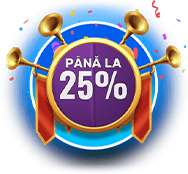 până la 25%!