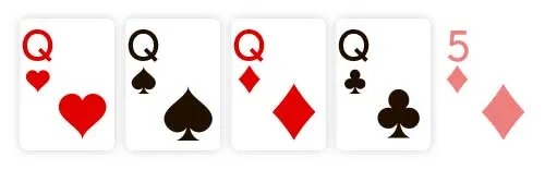 Ierarhia mâinilor de poker Careu (Four-of-a-Kind) 